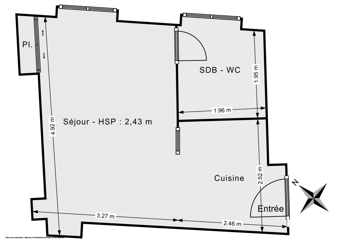 Appartement de 24.0 m² à Paris