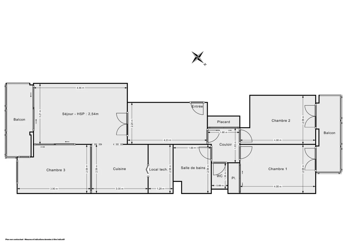 Appartement de 76.55 m² à Marseille