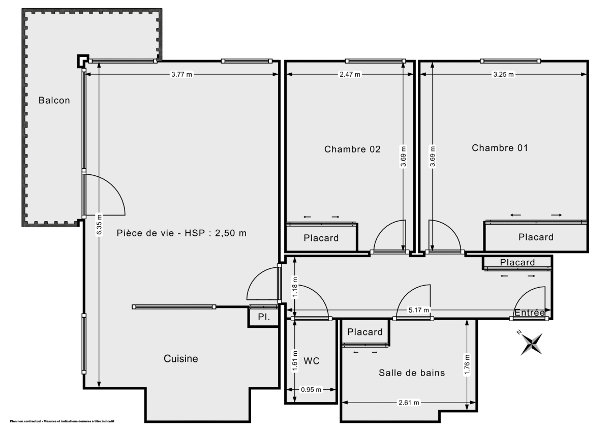 Appartement de 61.0 m² à Saint-Ouen