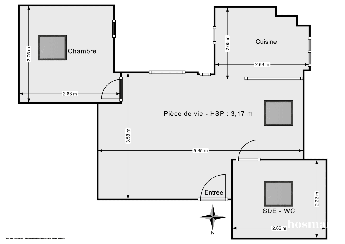 Appartement de 27.02 m² à Paris