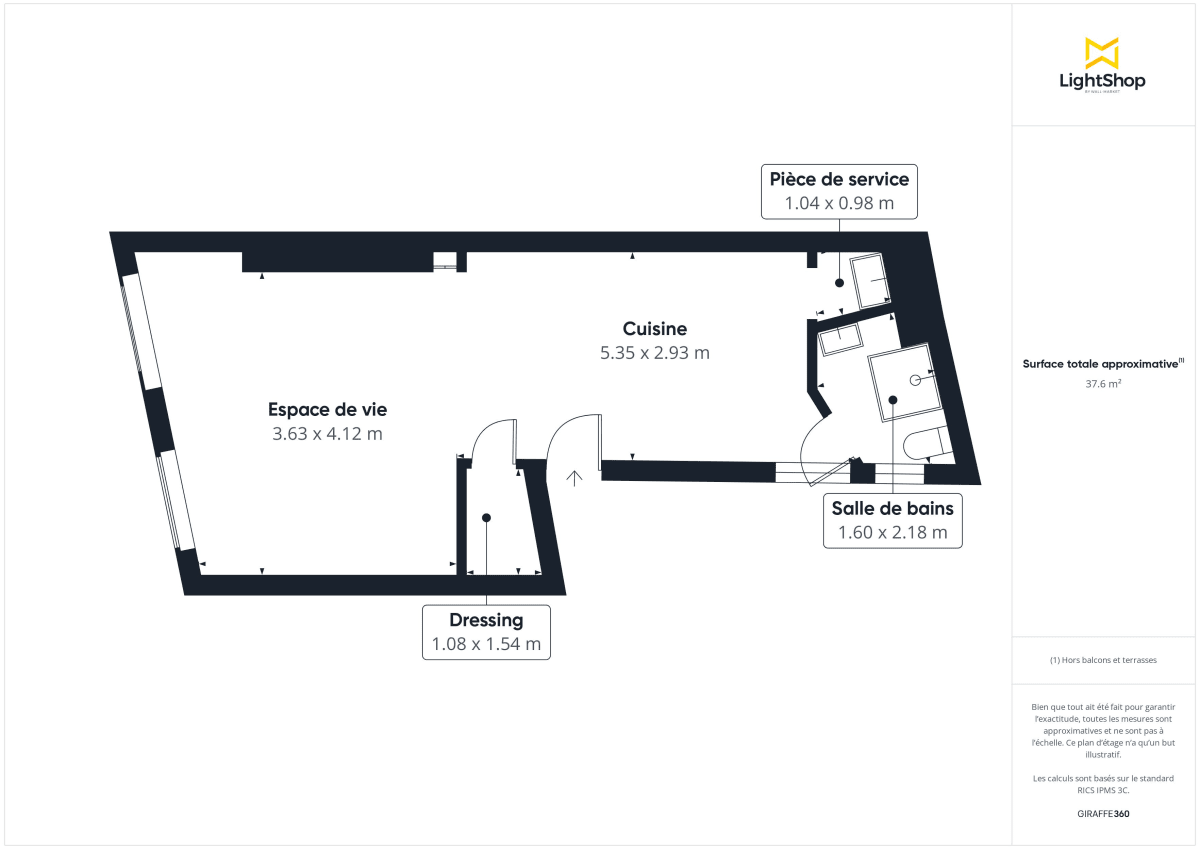 Appartement de 37.0 m² à Paris
