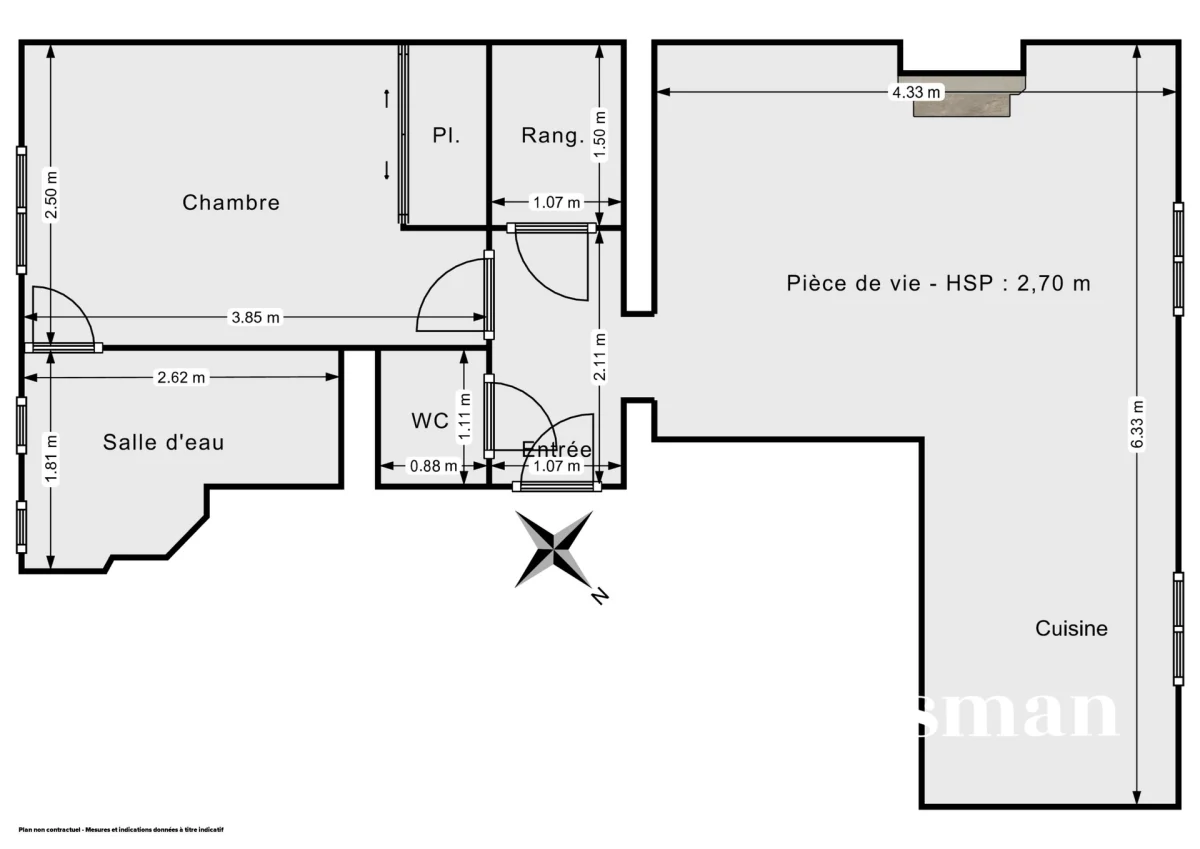 Appartement de 48.0 m² à Levallois-Perret