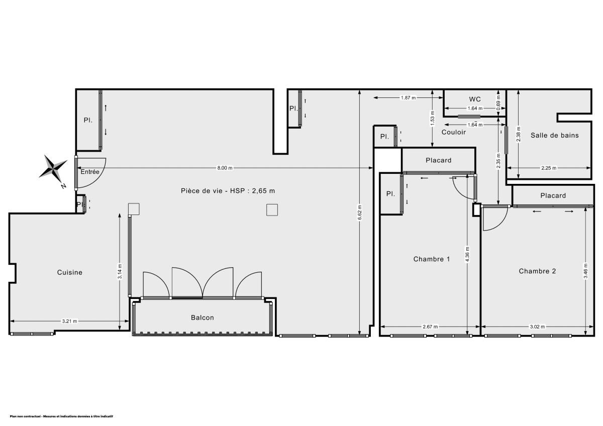 Appartement de 89.51 m² à Levallois-Perret