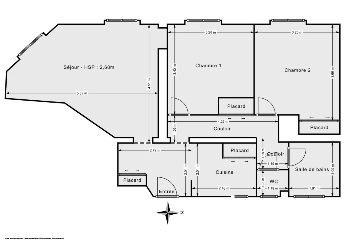 Appartement de 64.52 m² à Paris