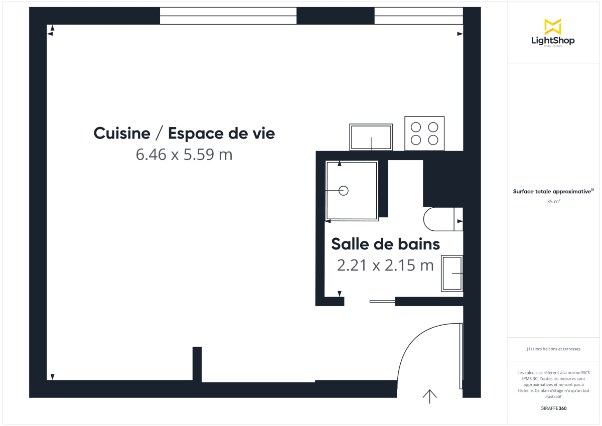 Appartement de 35.04 m² à Nantes