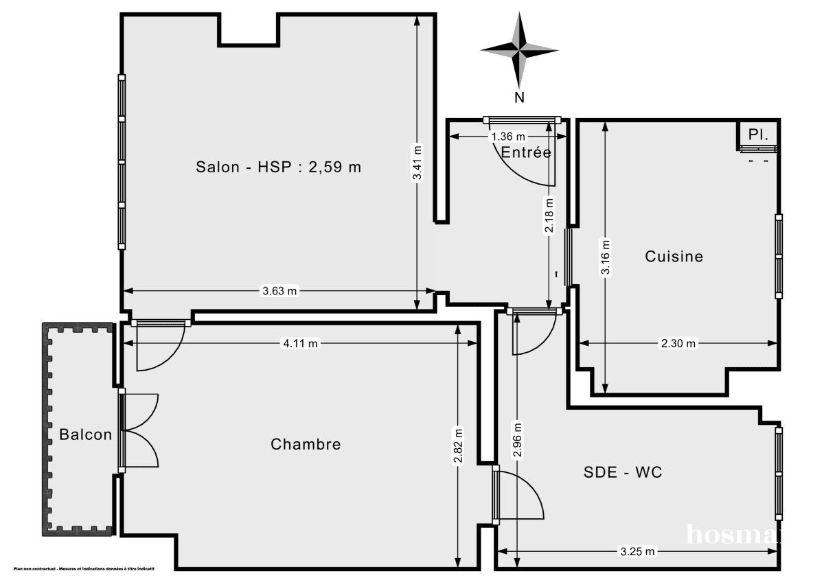 Appartement de 42.7 m² à Paris