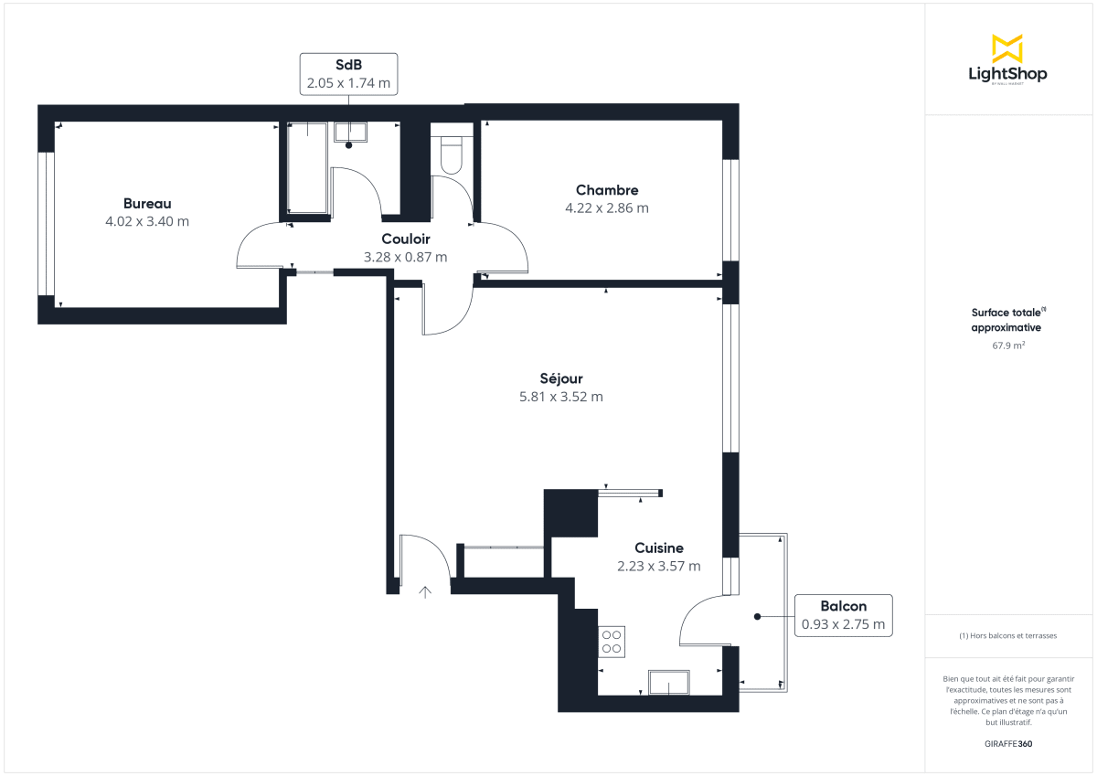 Appartement de 68.05 m² à Clichy