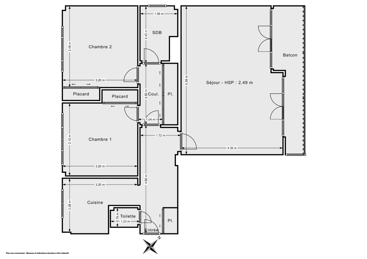 Appartement de 72.5 m² à Les Lilas