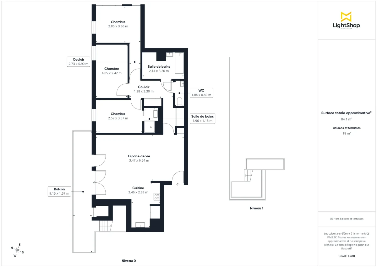 Appartement de 85.0 m² à Mérignac