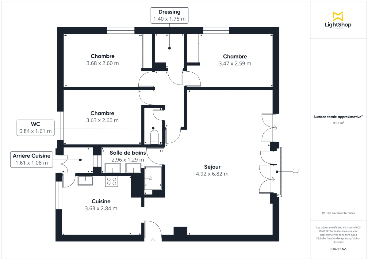 Appartement de 87.06 m² à Rezé