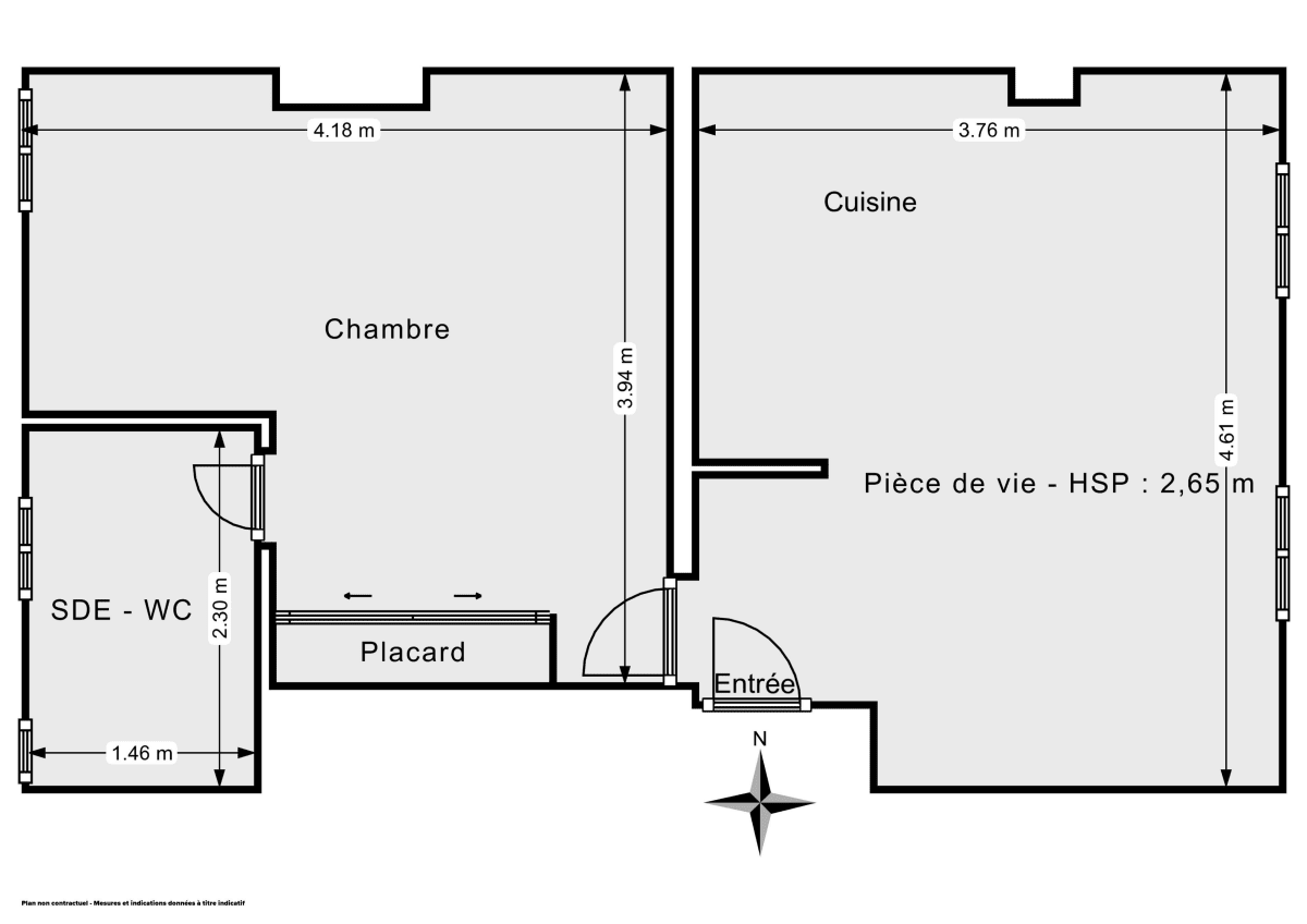 Appartement de 35.35 m² à Malakoff
