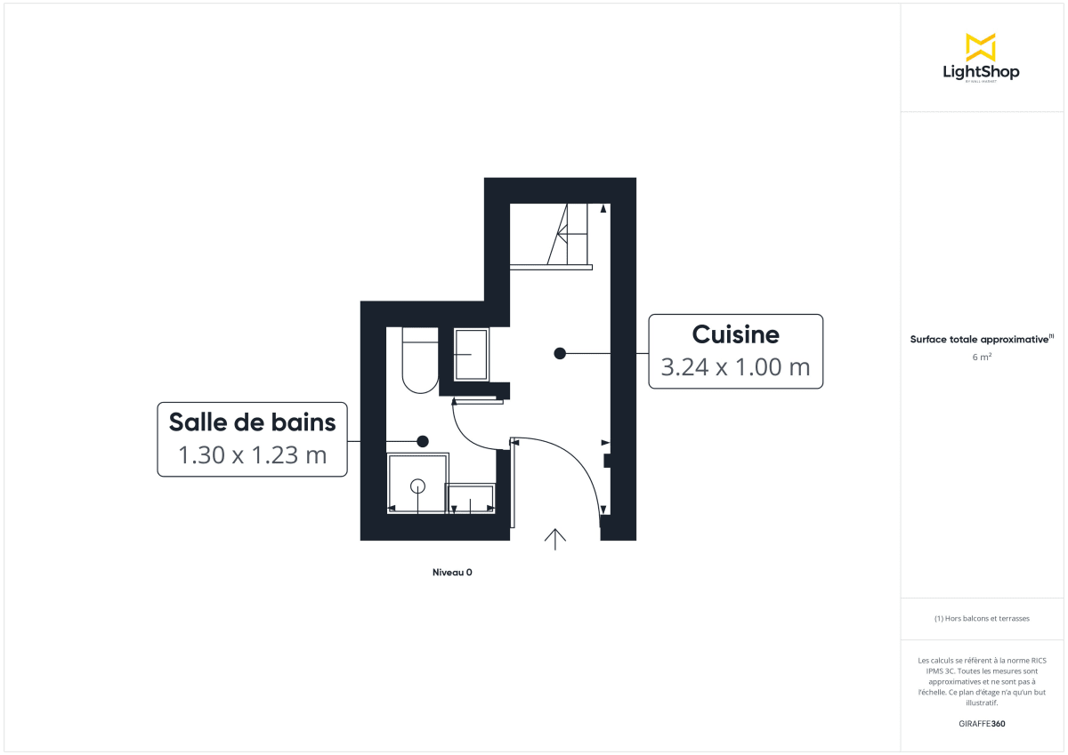 Appartement de 15.3 m² à Nantes