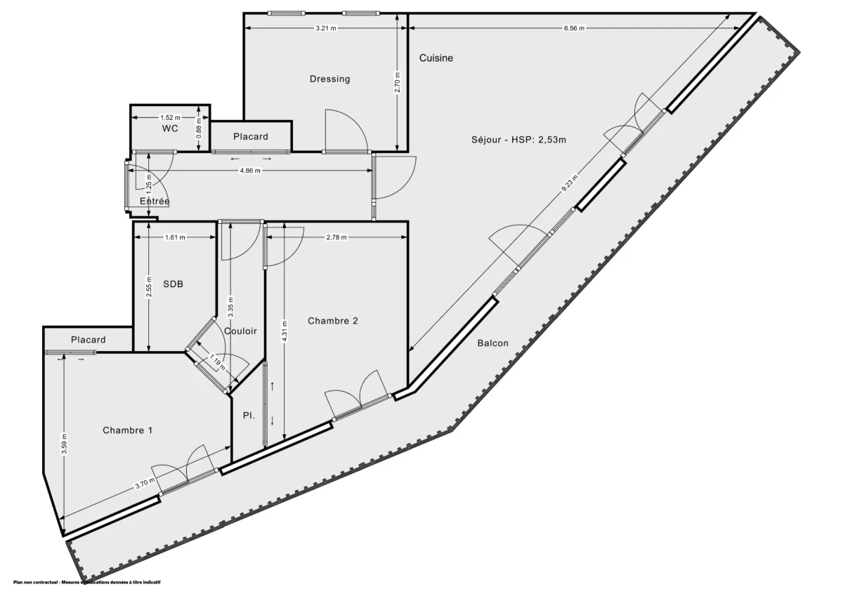 Appartement de 69.0 m² à Paris