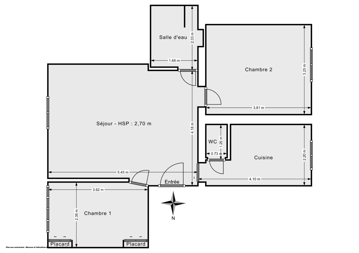 Appartement de 57.0 m² à La Garenne-Colombes