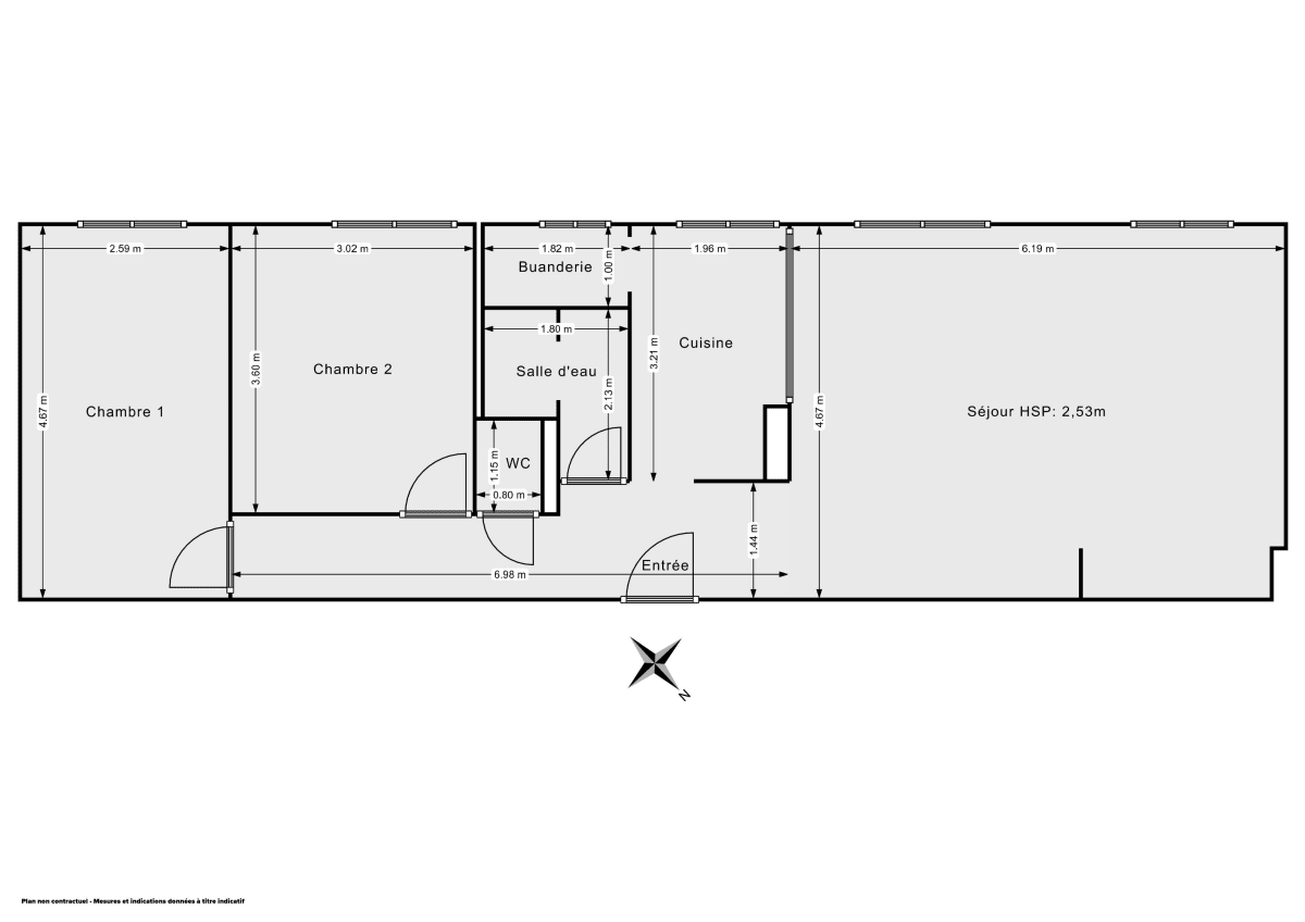 Appartement de 65.53 m² à Nantes