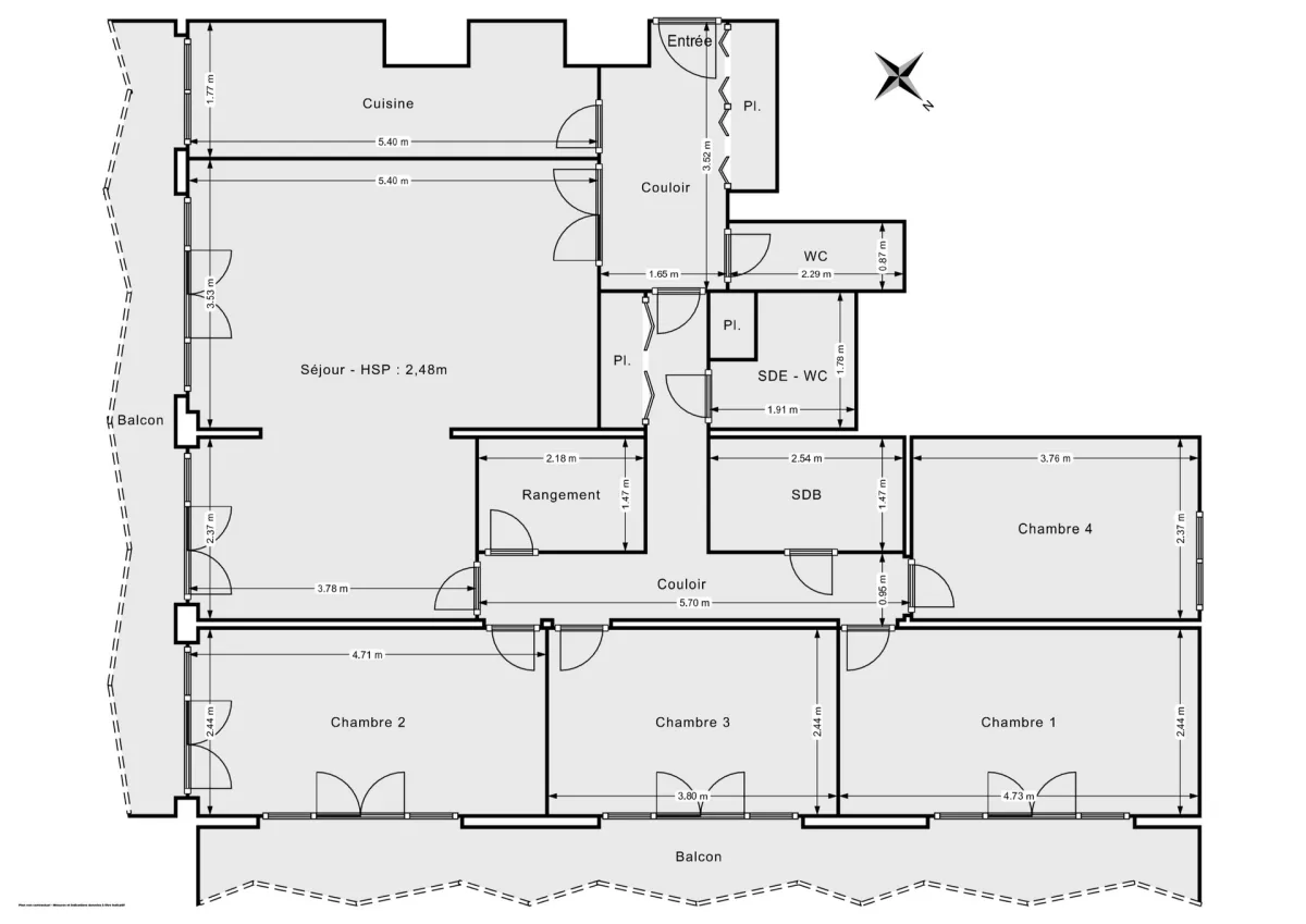 Appartement de 107.0 m² à Paris