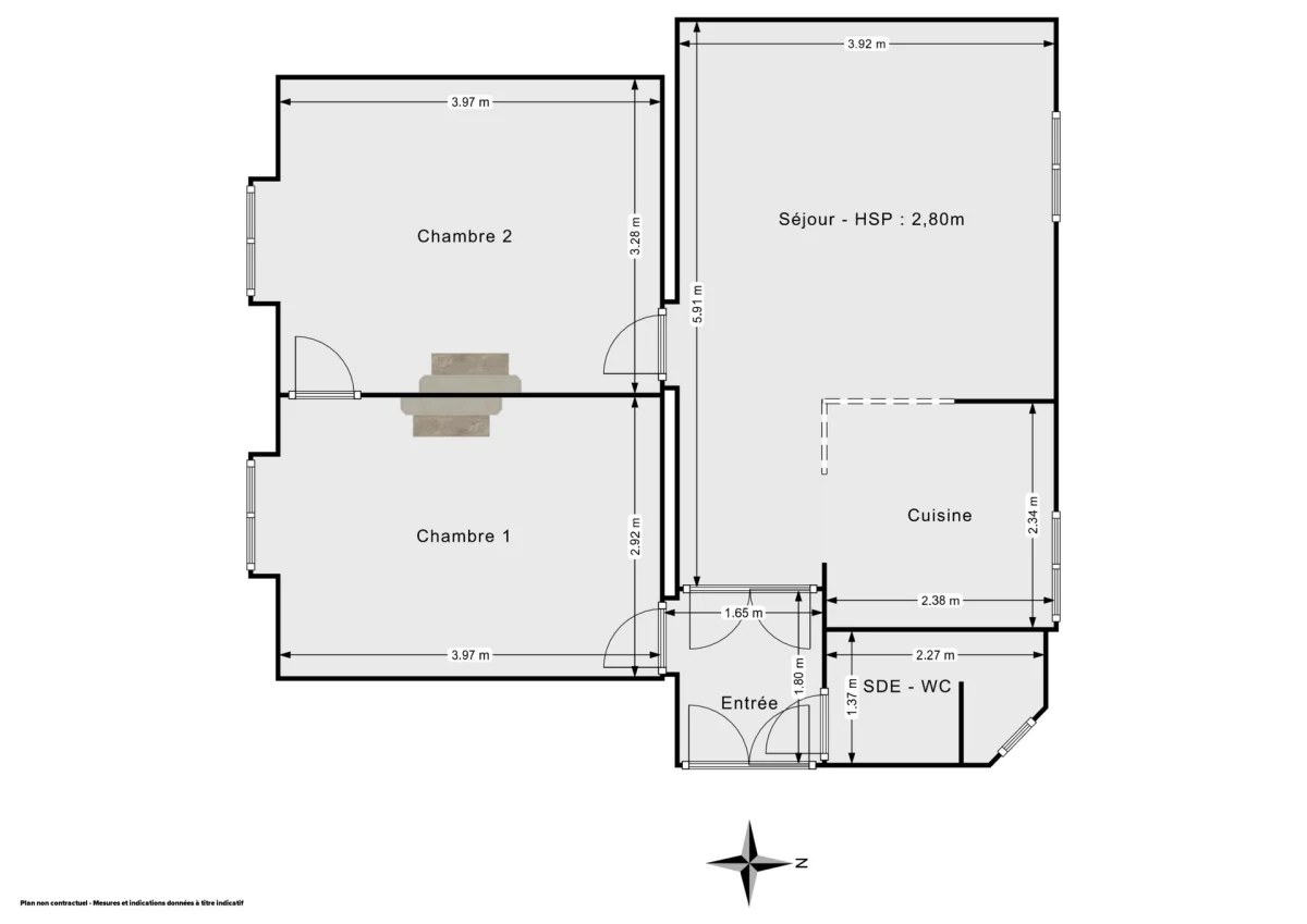 Appartement de 52.5 m² à Neuilly-sur-Seine