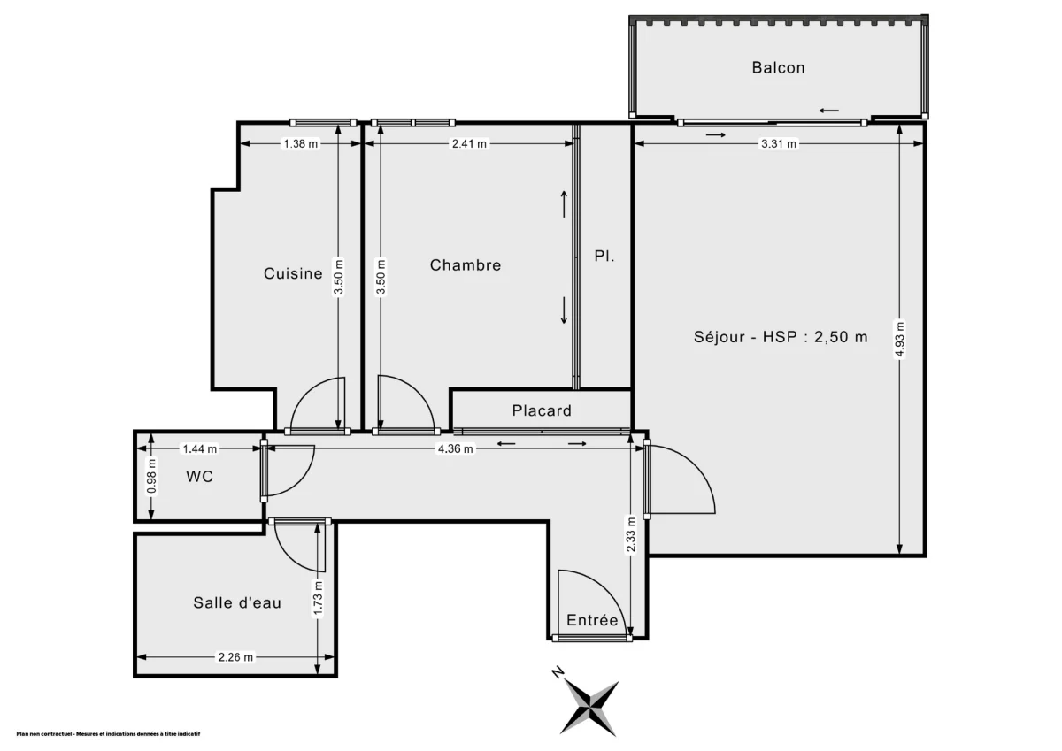 Appartement de 44.7 m² à Paris