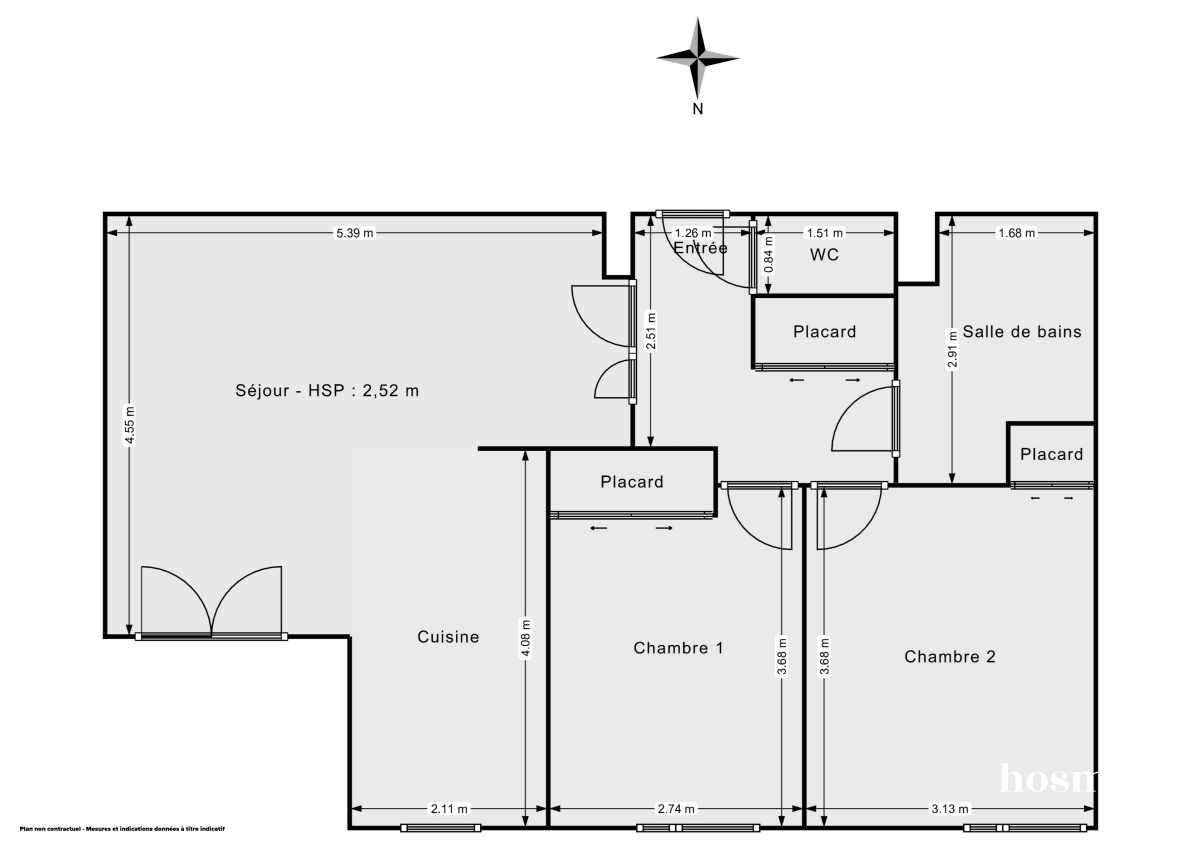 Appartement de 62.3 m² à Décines-Charpieu
