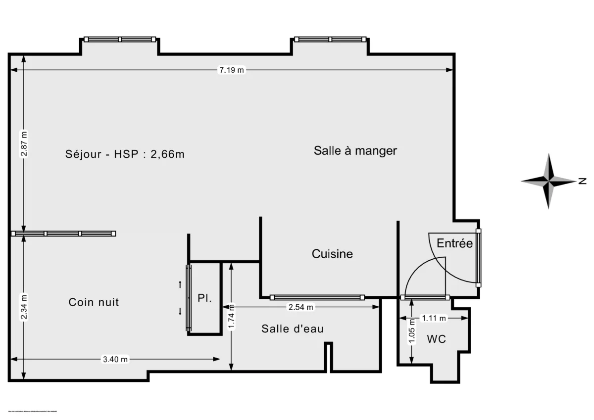 Appartement de 36.0 m² à Paris