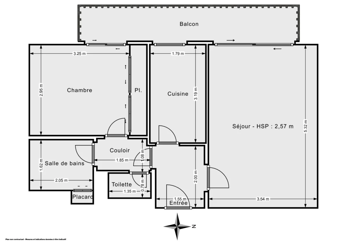 Appartement de 46.81 m² à Clamart