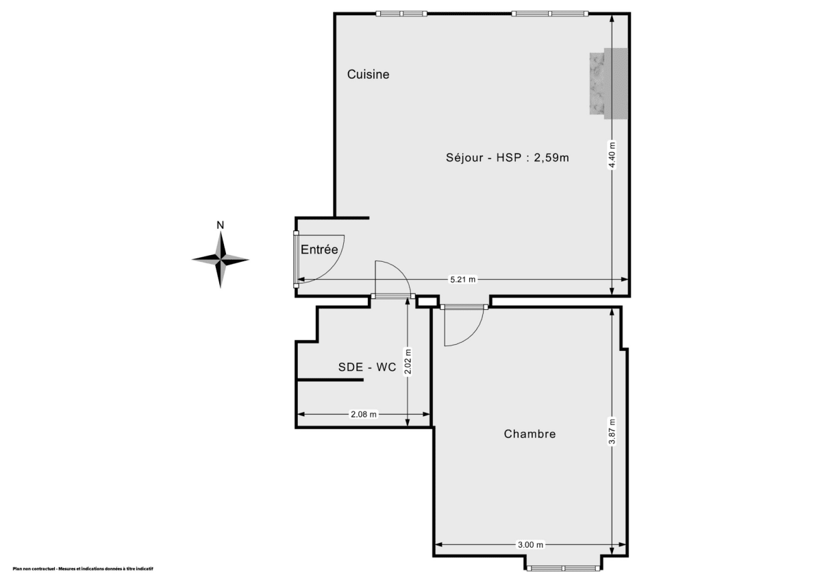 Appartement de 36.14 m² à Paris