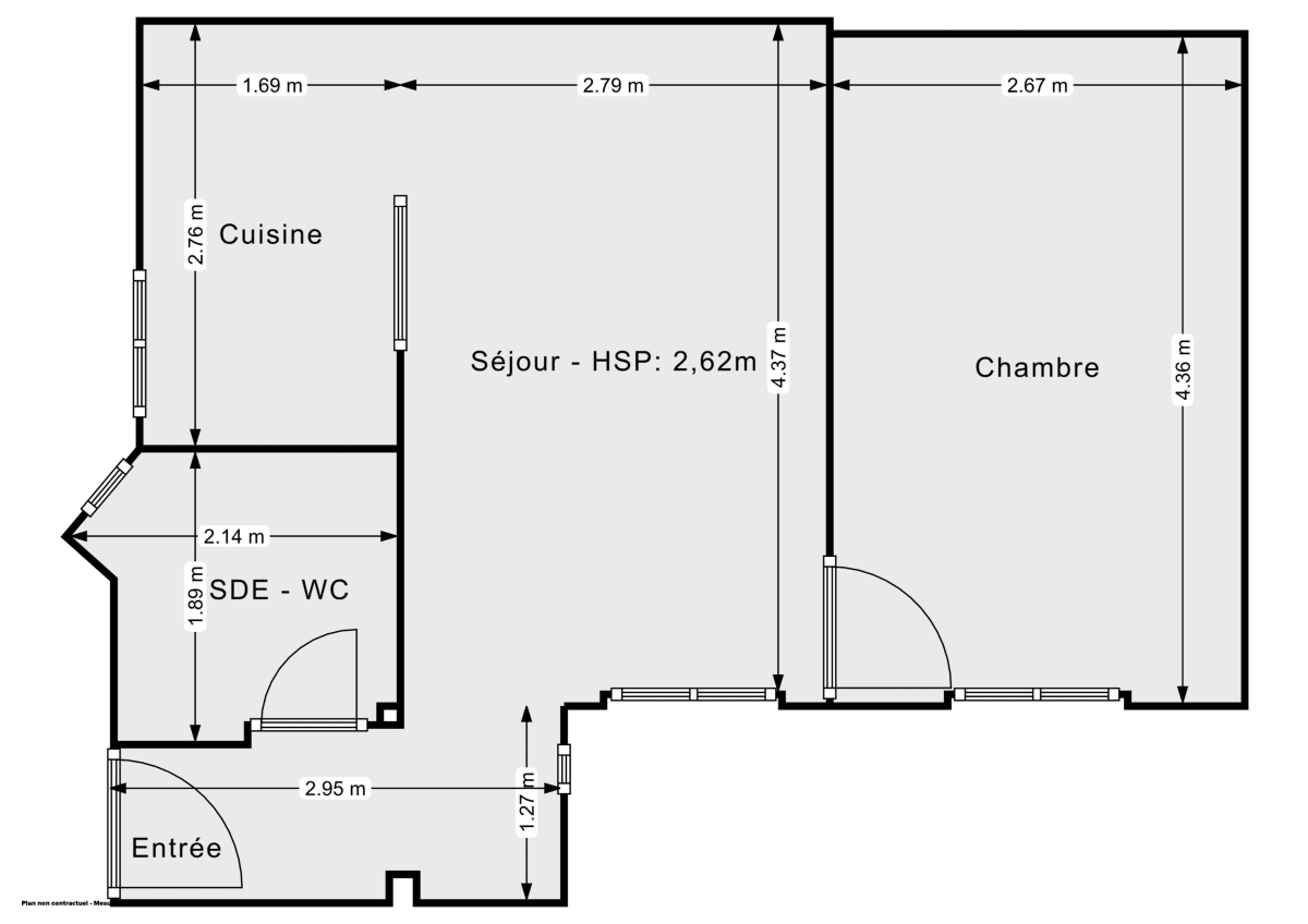 Appartement de 34.2 m² à Vanves