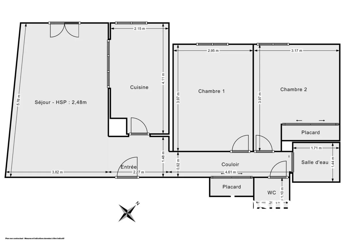 Appartement de 65.4 m² à Courbevoie