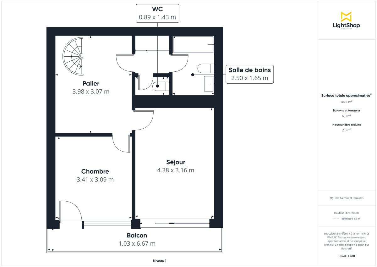 Duplex de 88.21 m² à Paris
