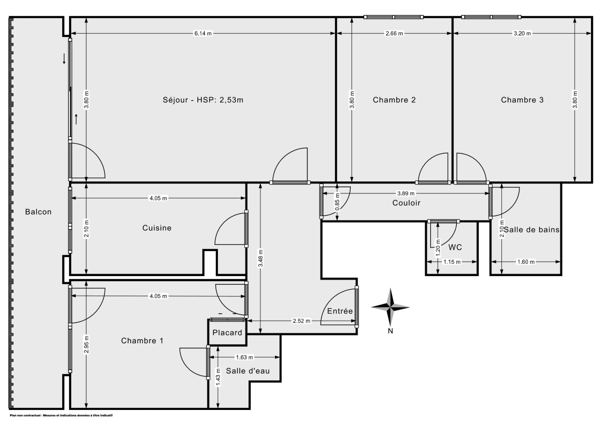 Appartement de 82.0 m² à Paris