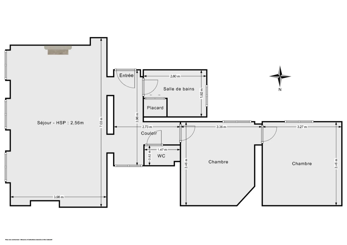 Appartement de 60.0 m² à Paris