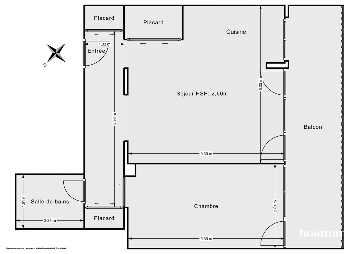 Appartement de 55.58 m² à Saint-Maur-des-Fossés