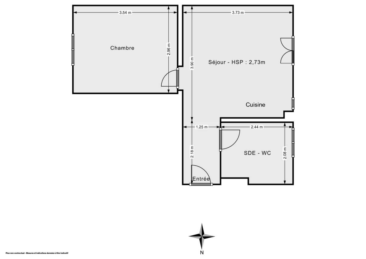 Appartement de 31.57 m² à Paris