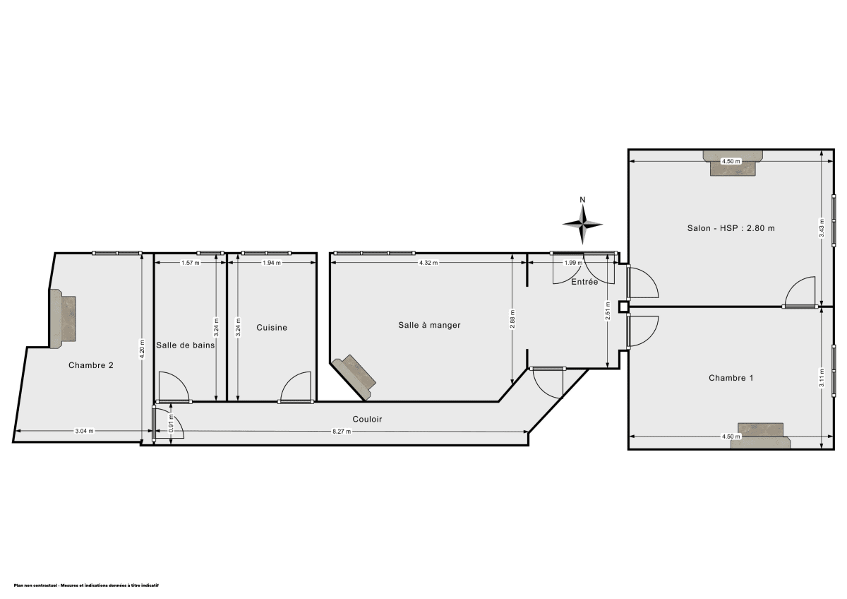 Appartement de 79.46 m² à Paris