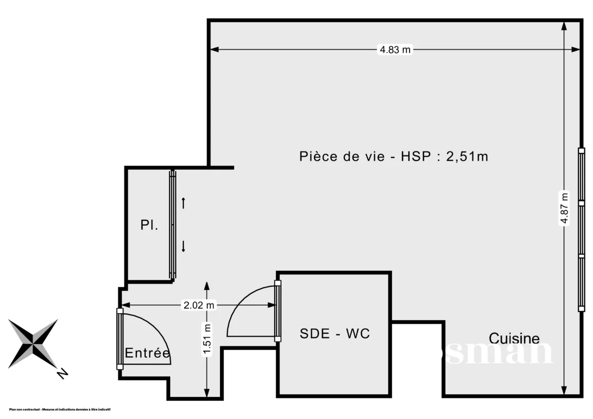 Appartement de 26.2 m² à Colombes