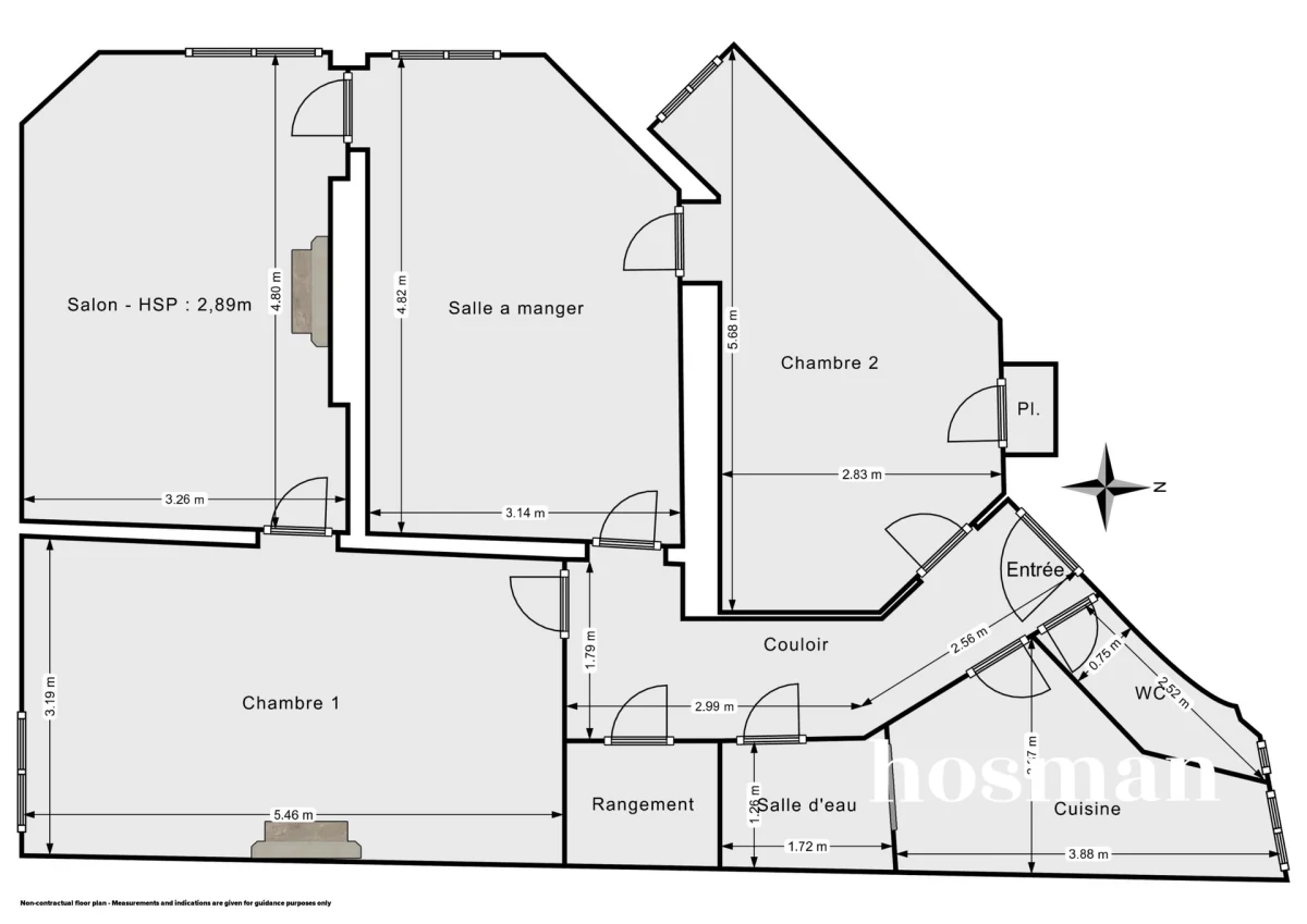 Appartement de 75.21 m² à Paris