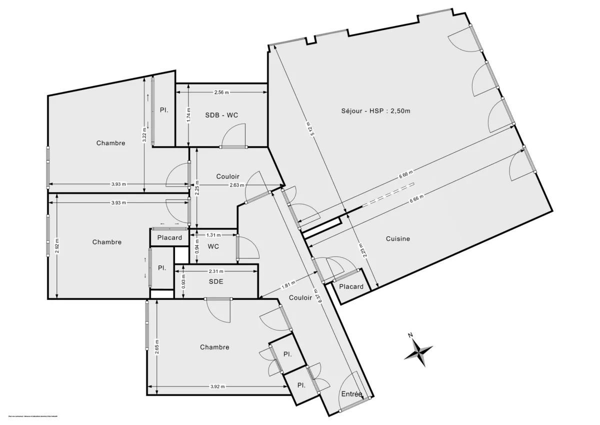 Appartement de 93.66 m² à Paris