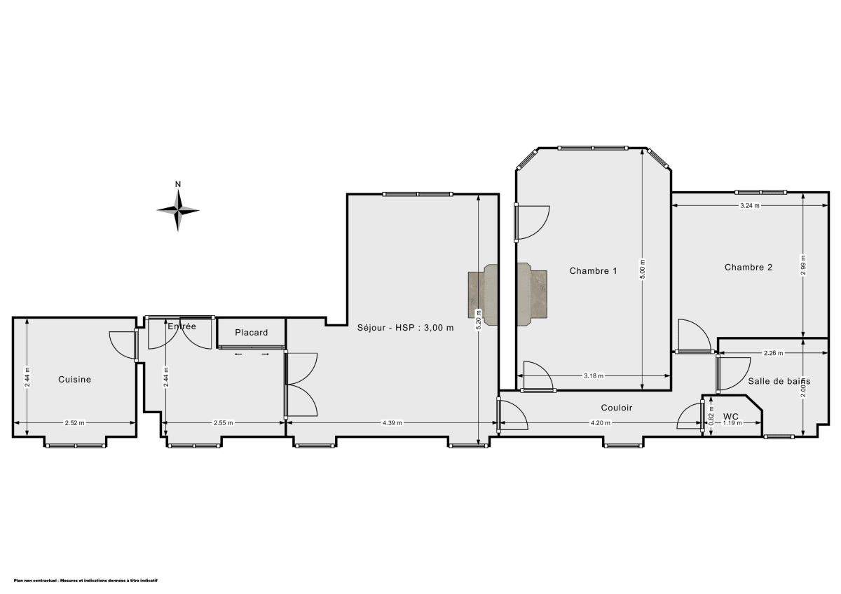 Appartement de 69.0 m² à Paris