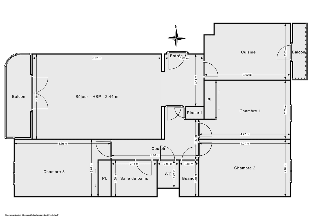 Appartement de 85.0 m² à Lyon