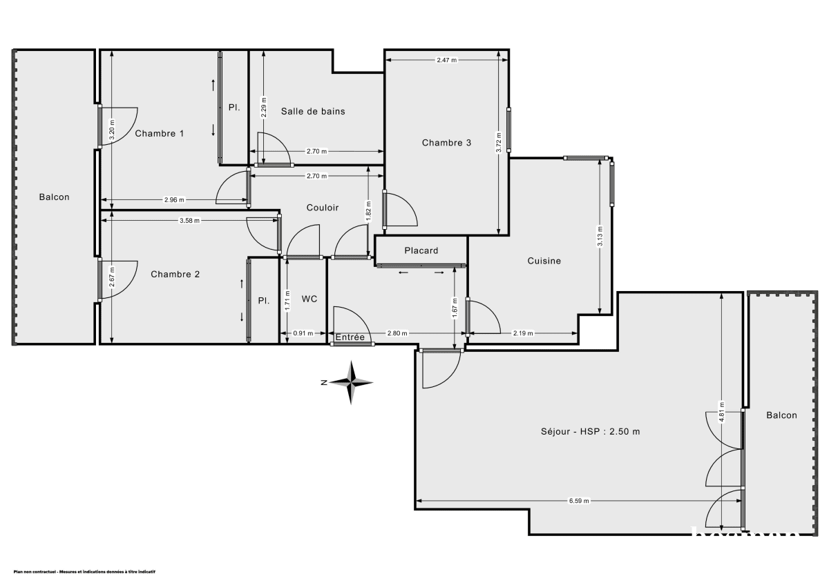 Appartement de 80.0 m² à Courbevoie