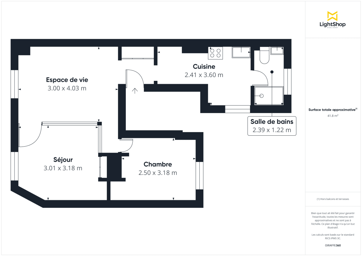 Appartement de 43.0 m² à Pantin
