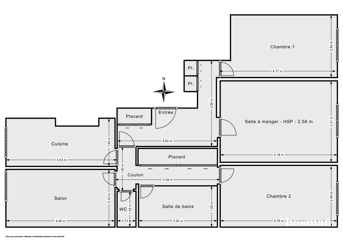 Appartement de 81.15 m² à Paris