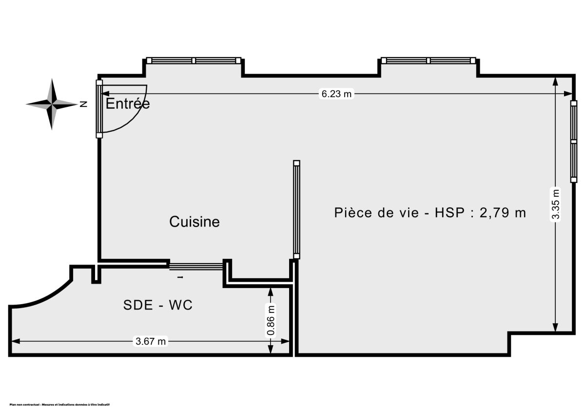 Appartement de 24.0 m² à Paris