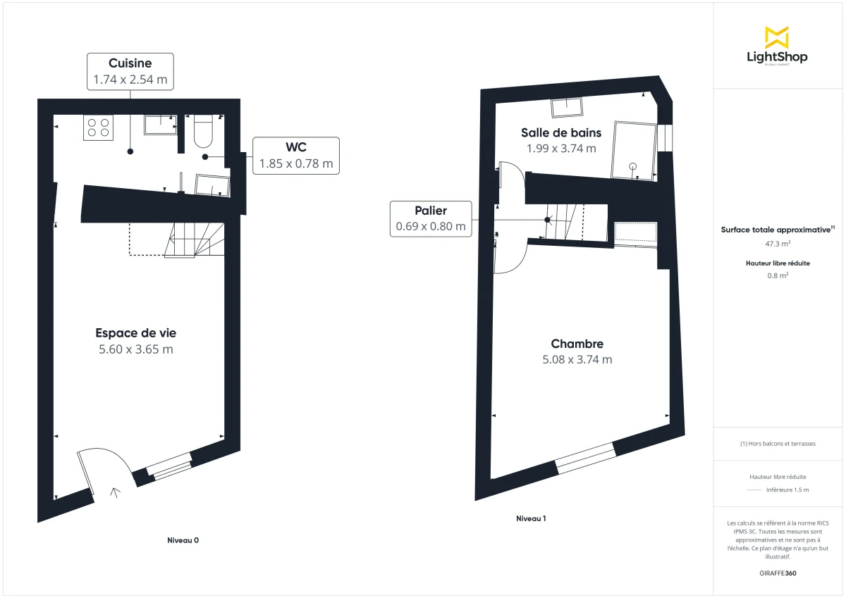Maison de 45.6 m² à Rezé
