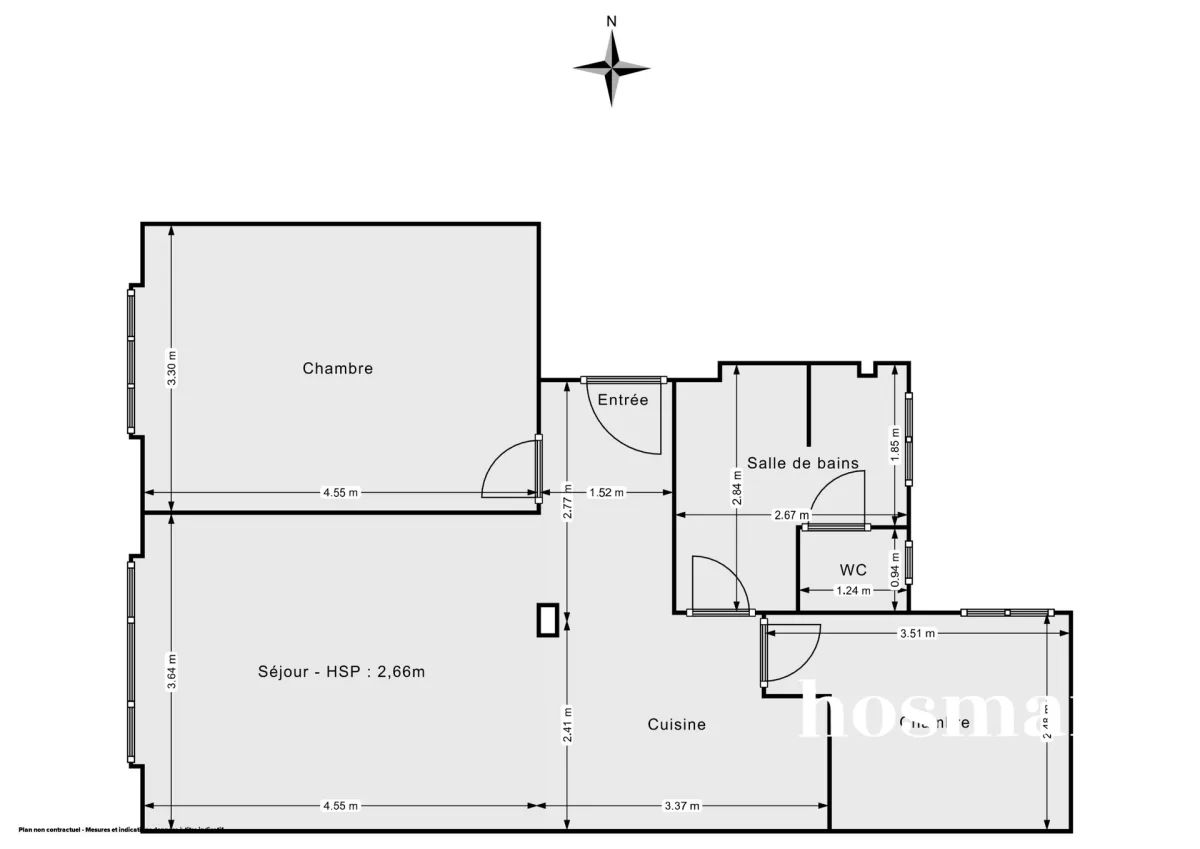 Appartement de 57.02 m² à Paris