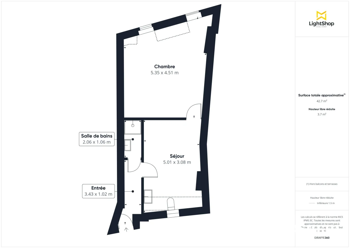 Appartement de 35.34 m² à Nantes