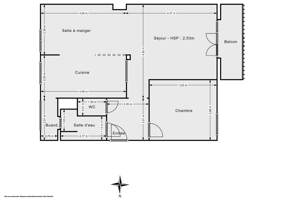 Appartement de 50.16 m² à Nantes