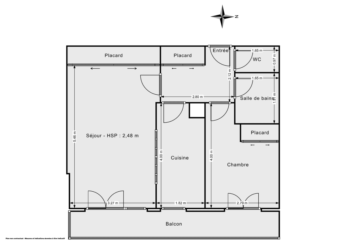 Appartement de 47.0 m² à Paris