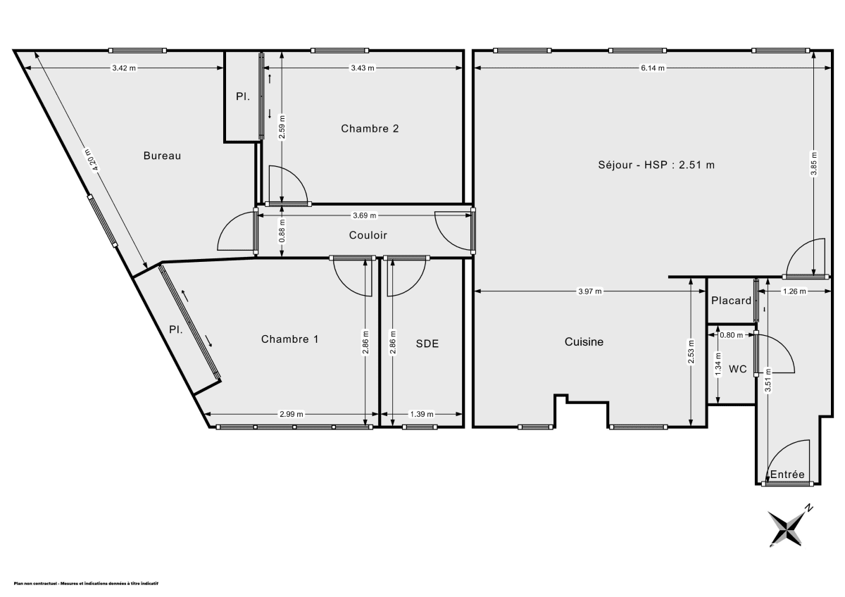 Appartement de 77.85 m² à Nantes