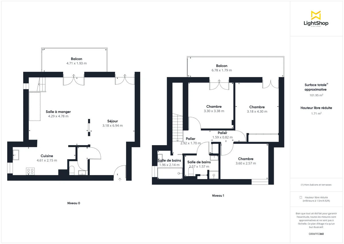 Duplex de 97.46 m² à Sèvres